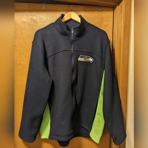 Seattle Seahawks full zip knit Sweater men's XL NFL Jacket Sweatshirt